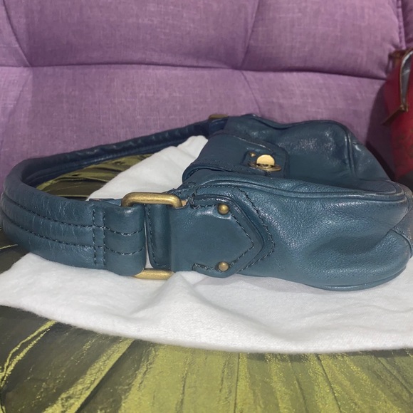 Marc Jacobs Teal Green Turn Lock Handbag - Picture 4 of 16